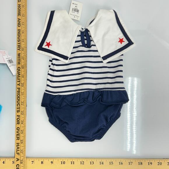 LOT of 6 Baby Girl Clothes 12-18 Months Swim Beach Outfits Bundle Nautical mixed - Picture 12 of 12